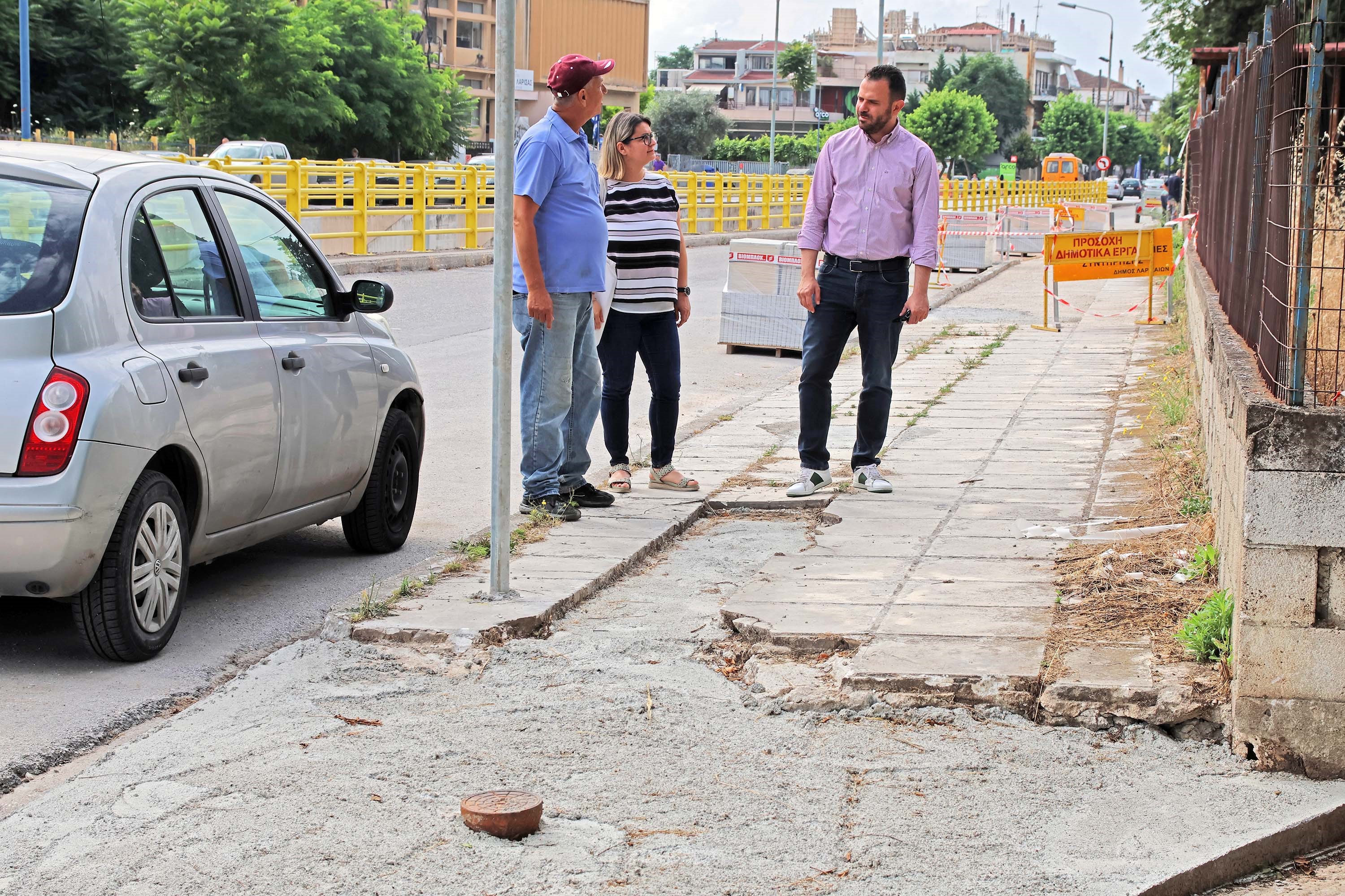 Λάρισα: Ξεκινάει έργο κατασκευής-συντήρησης πεζοδρομίων 